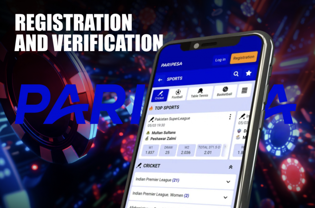 Paripesa Registration and Verification